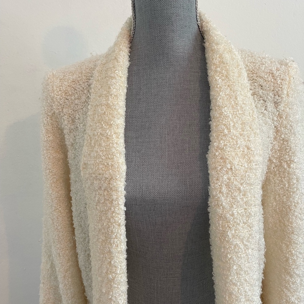 Vintage Adele  Joyce Cream Shaggy Cardigan - Picture 12 of 13